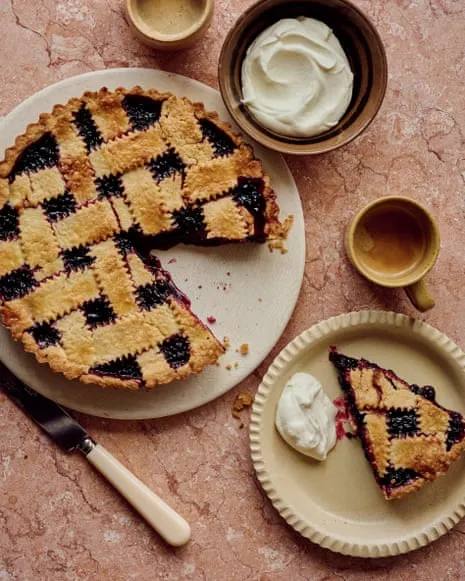 Benjamina Ebuehi's Creation for Bay-Infused Blackberry Tart